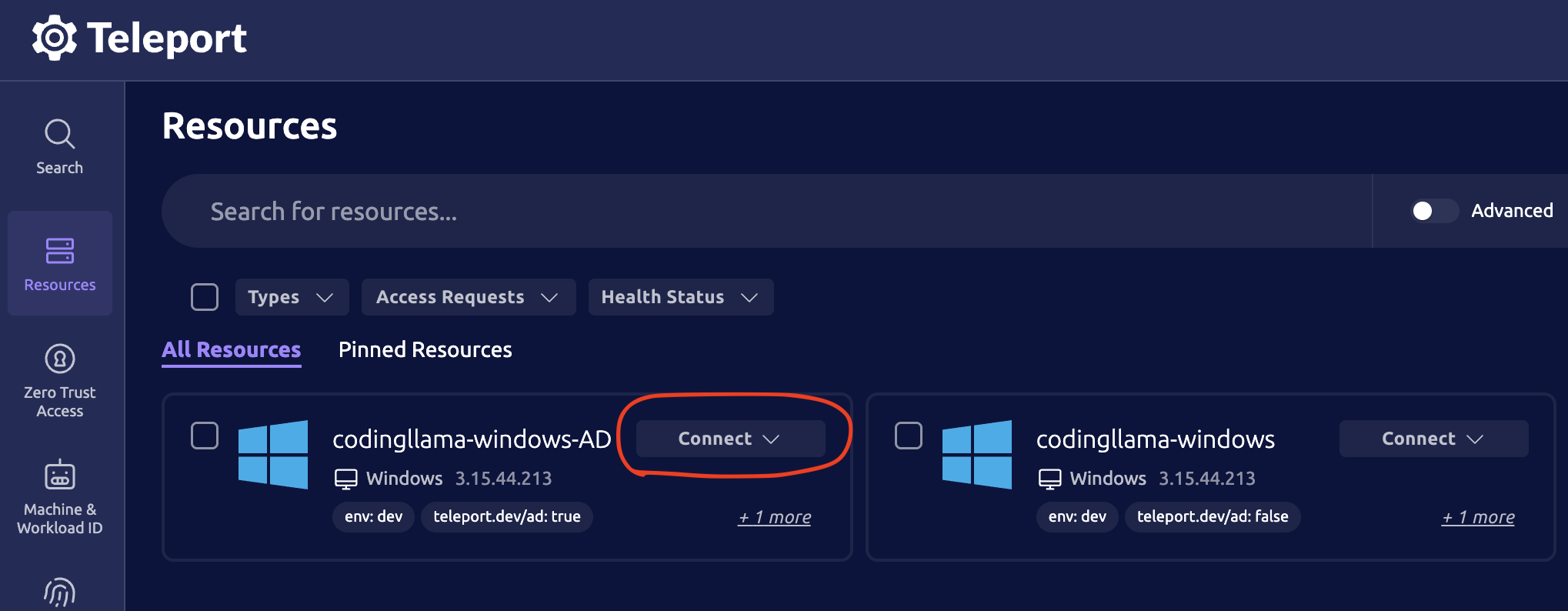 Start Desktop session