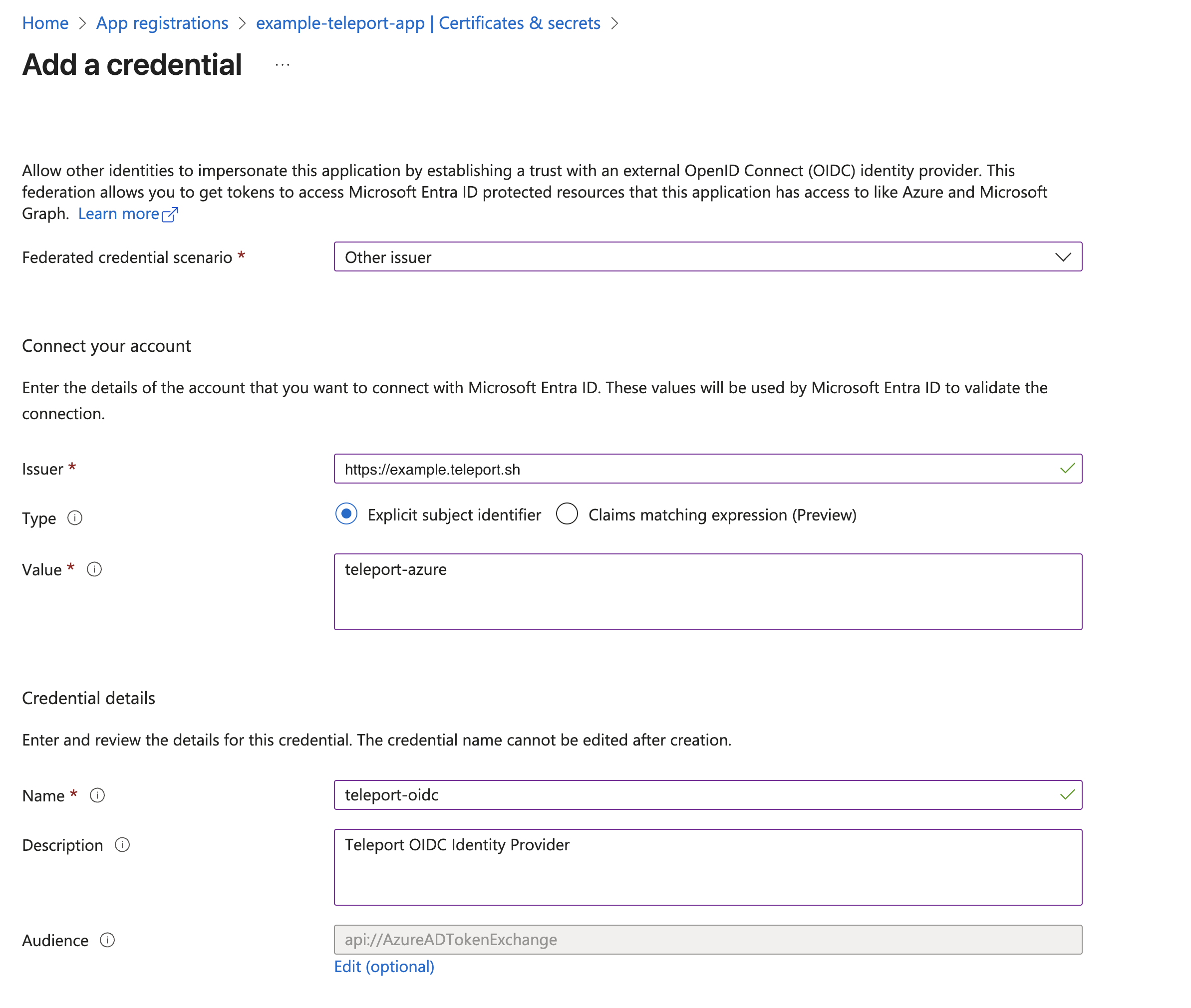 Entra ID Integration